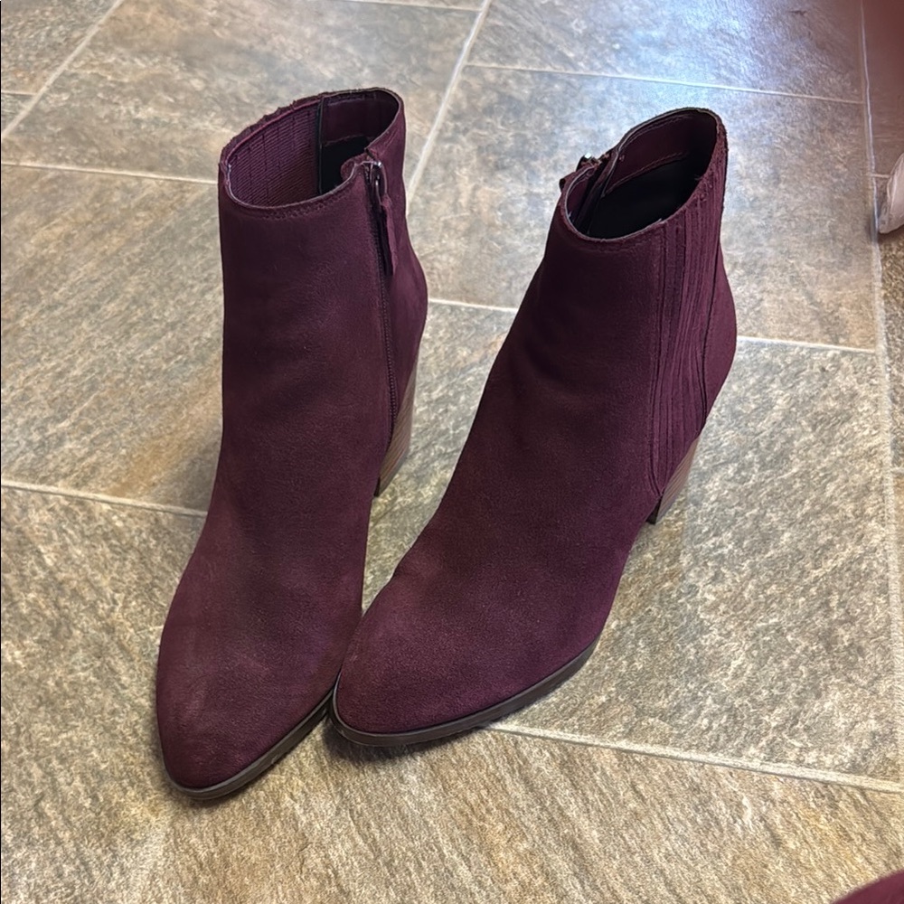 Chic Plum Ankle Boots
